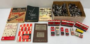 lot 7 image: Miksc. Vintage Radio Tubes & More (Some In Original Box)