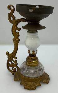 lot 23 image: Antique Miniature Medicine Oil Lamp Vapo Cresolene 6