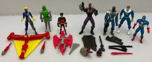lot 33 image: Vintage Misc. Action Figures Including Captain America & More