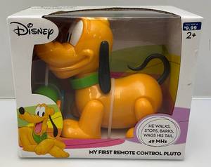lot 52 image: Disney My First Remote Control Pluto He Walks, Stops, Barks, Wags His Tail (NIB)