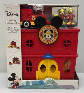 lot 53 image: Disney Mickey Firehouse Set NIB