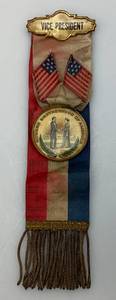 Early 1900's Vice President Modern Brotherhood Of America Ironwood Lodge No.579 MBA Ironwood Michigan Pin Badge 9" (VERY COOL)
