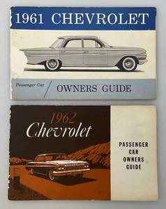 lot 80 image: 1961 & 1962 Chevrolet Owners Manuals