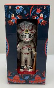 lot 91 image: Vintage Los Twins Sugar Skull Bobblehead (NIB)