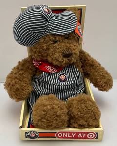 lot 186 image: Exclusive Lionel Train Engineer GUND Stuffed Treddy Bear In Original Box (New Old Stock)
