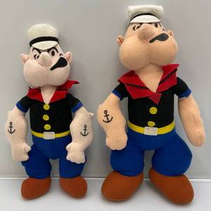 lot 211 image: Vintage 13 & 15 POPEYE The Sailor Man Plush Figures