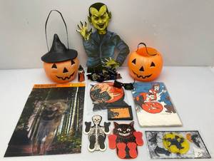 lot 279 image: Misc. Vintage Halloween Collectibles, Dcor And More