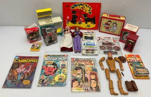 lot 280 image: Misc. Vintage Collectible Toys Including Ken & Barbie, Brady Bunch Matchbox (NOC) & More