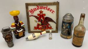 lot 281 image: Misc. Beer Related Collectibles  Including Budweiser & More