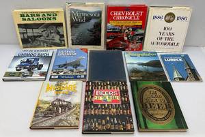 lot 282 image: Misc. Vintage Books Including 100 Years Of The History Of The Automobile & More