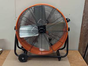 lot 73 image: 24 in. 2-Speed Heavy Duty Tilt Drum Fan