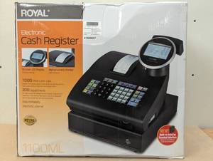 lot 37 image: Royal Alpha 1100ML Cash Register in Black