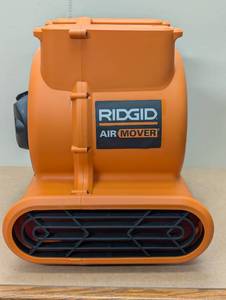 lot 12 image: 1625 CFM 3-Speed Portable Blower Fan Air Mover with Collapsible Handle and Rear Wheels - Minor damage on handle