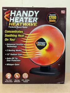 lot 9 image: 1200-Watt Electric Ceramic Parabolic Space Heater