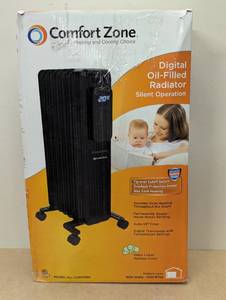 lot 16 image: 1500-Watt Electric Oil-Filled Space Heater with Digital Display