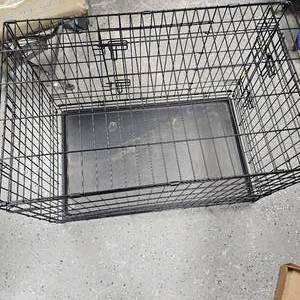 lot 52 image: Medium Folding Dog Kennel Crate