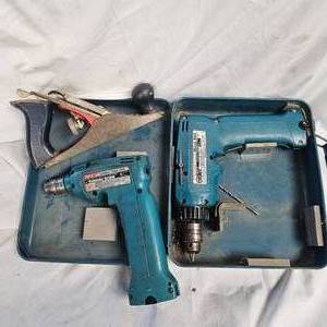 lot 66 image: Pair of Makita Cordless Drills