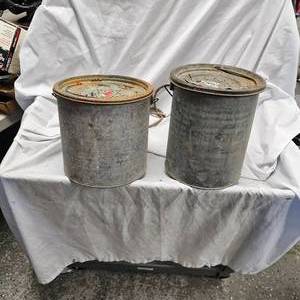 lot 72 image: (2) Steel Minnow Buckets