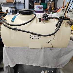 lot 114 image: 30 Gallon, Like New Weed Sprayer with ShurFlo Pumps