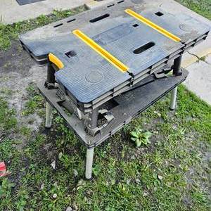 lot 143 image: Nice Folding Work TableBench