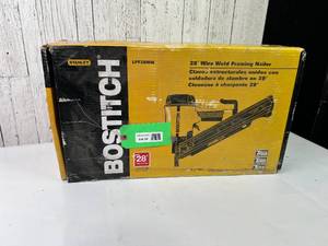 lot 19 image: Bostitch 28° Wire Weld Framing Nailer in Box