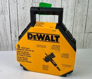 lot 23 image: DeWalt DW1648 Heavy-Duty Self-Feed Bit Set