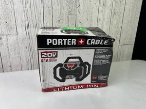 lot 26 image: Porter-Cable 20V Max CordedCordless Radio