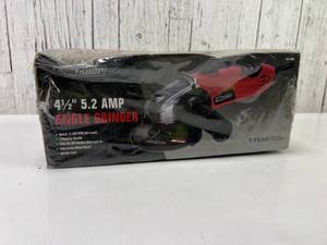 lot 73 image: Tool Shop 4.5-Inch 5.2 Amp Angle Grinder, Unopened