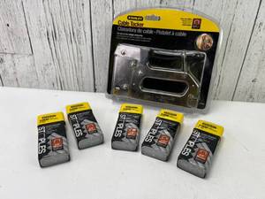lot 75 image: Stanley Cable Tacker with 5 Packs of Staples (New)