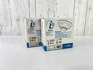 lot 301 image: System Sensor i3 Series 2W-B Smoke Detector with Base (Lot of 2)