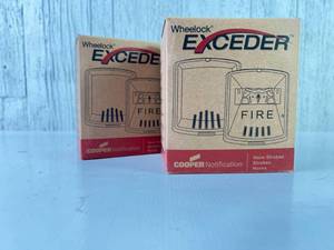 lot 306 image: Wheelock Exceder STR Horn Strobe Fire Notification Devices, Lot of 2