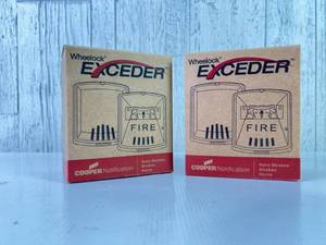 lot 309 image: Wheelock Exceder STR Fire Notification Strobes (2 Units)