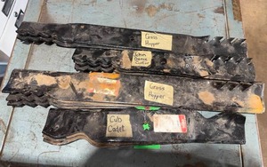 lot 430 image: New- Old Stock Mower Blades for Grasshopper, Cub Cadet, and John Deere