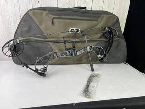 lot 1430 image: PSE Evolve Compound Bow with Accessories and Soft Case