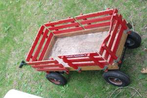 lot 24 image: Vintage Heavy Hauler II Wooden Yard Wagon