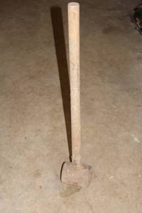lot 79 image: Used Heavy-Duty Sledgehammer with Wooden Handle