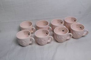 lot 39 image: Set of 8 Shell Pink Punch Luncheon Cups - 1982W