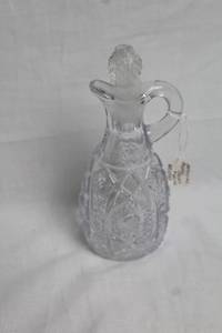 lot 47 image: Imperial Crystal Cruet with Intricate Cut Design