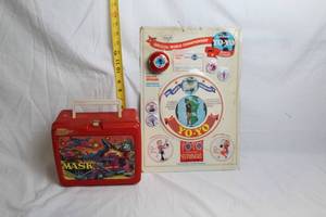 lot A-102 image: Vintage MASK Lunchbox & Supersonic Yo-Yo Championship Set