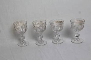 lot 189 image: Set of 4 Duncan Miller Caribbean Cordial Glasses