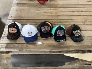 lot 20 image: 4 STURGIS HATS & 1 PGA HAT