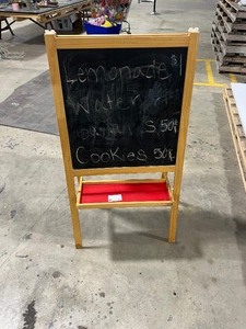 lot 33 image: CHALK BOARD & WHITE BOARD COMBO