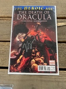 lot 36 image: SIGNED MARVEL THE DEATH OF DRACULA #1