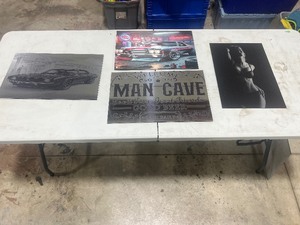 lot 76 image: MAN CAVE ART WORK