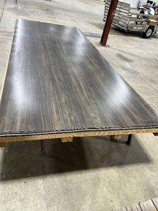 lot 117 image: 45) 5X12 SHEETS OF FLORENCE WALNUT LAMINATE