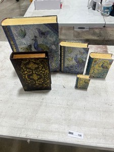 lot 138 image: 5 BOOK STORAGE CONCEALMENT CASES