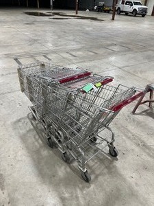 lot 165 image: 4 SHOPPING CARTS