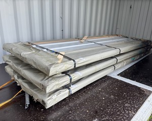 lot 9012X image: FUTURE Galvalume Steel Siding Roofing, 100 sheets - TOP STACK ONLY - light damage