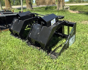 lot 1722 image: FUTURE Skid Steer Rock Grapple BucketHollow Wood Grabber (FU-HWG72C) 