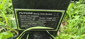 lot 1941 image: FUTURE Skid Steer Stump Grapple Bucket (FT-SGB20)